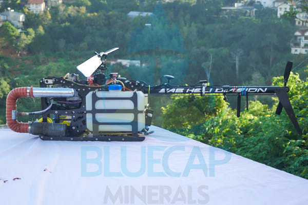 BlueCapHeli® rotorcraft and integrated equipment in the field