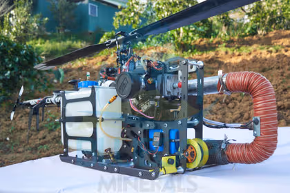 BlueCapHeli® long-endurance survey helicopter in the field