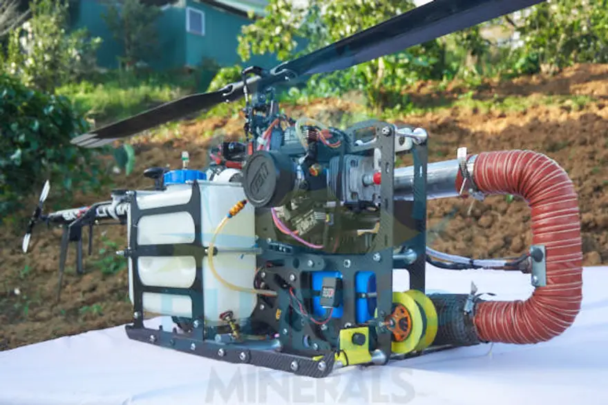 BlueCapHeli® long-endurance magnetic survey helicopter