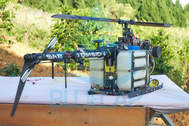 BlueCapHeli® prepared for a low-altitude survey mission
