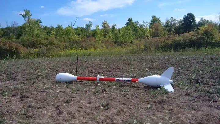 Official GEM AirBIRD towed airborne magnetometer shown in profile