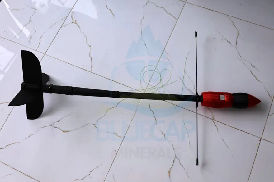 BlueCapBird® Light Gen2 towed magnetometer — full airframe with the QuSpin QTFM nose housing