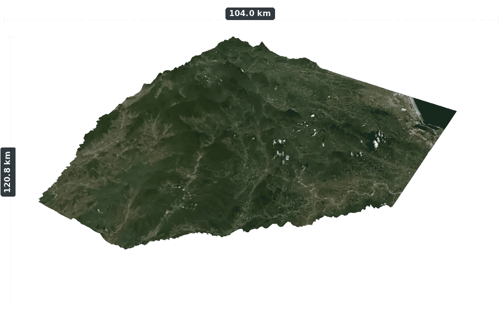 Surface view of the magnetic survey block, camera angle 1 of 20