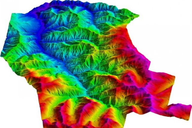 BlueCapLidar® terrain model survey output