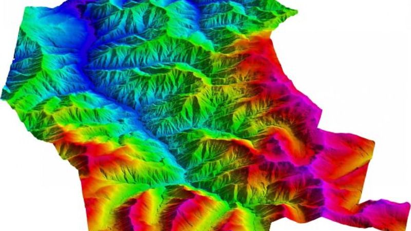 BlueCapLidar® terrain model survey output