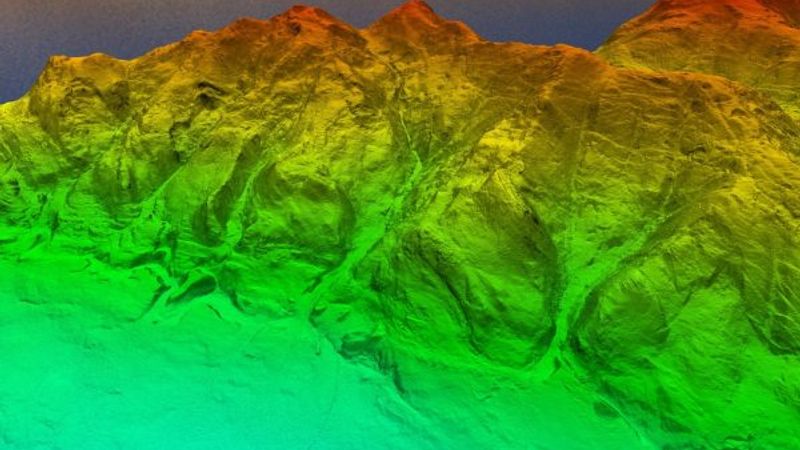 BlueCapLidar® laser-scanning result for terrain analysis