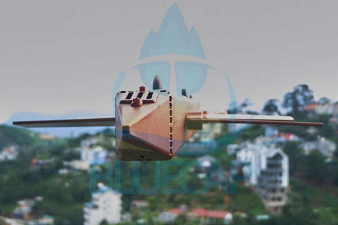 BlueCapBird® Fast aerodynamic sensor body prepared for deployment