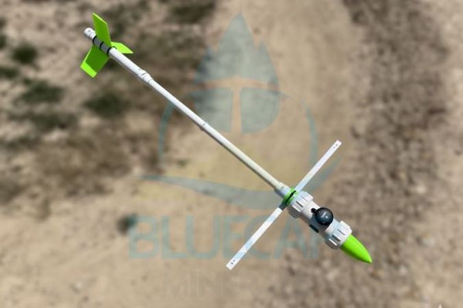 BlueCapBird QuSpin magnetometer payload in low-altitude flight