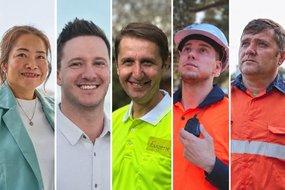 Five members of the BlueCap Australia survey team