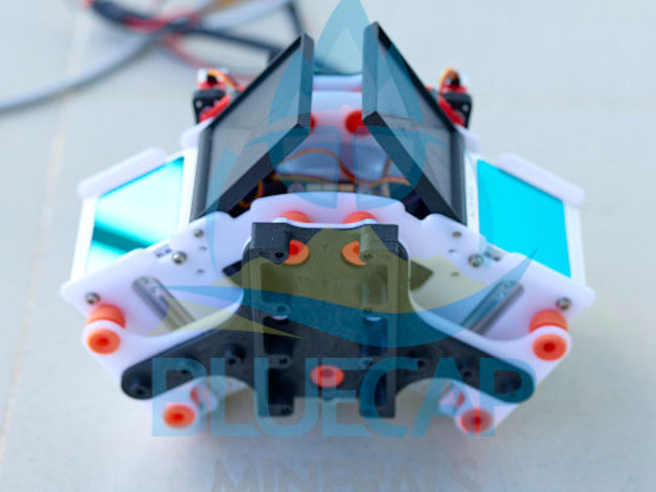 BlueCapLidar® R6F dual-scanner payload photographed from the front