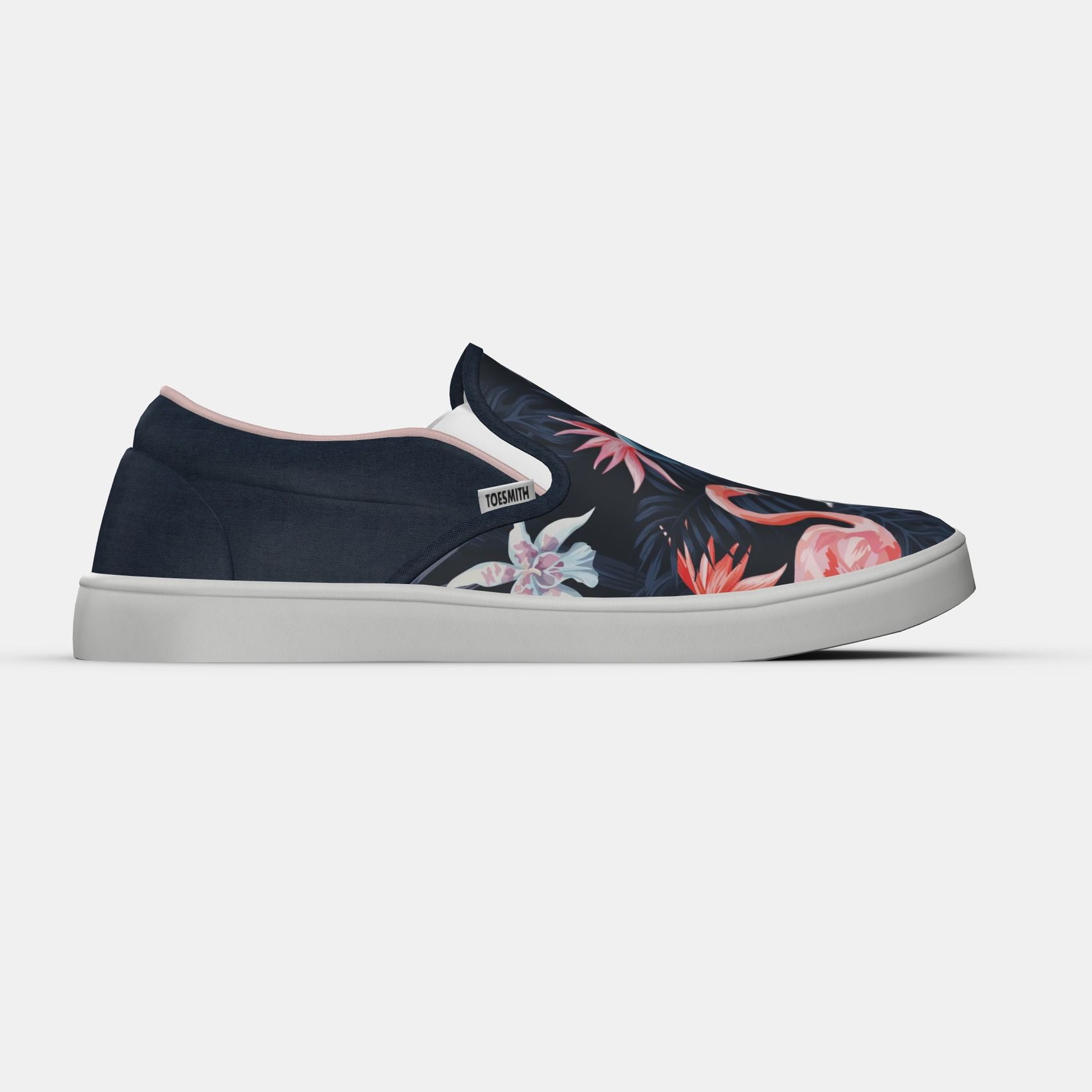 Buy Men S Two Flamingos Classic Slip On Sneakers Toesmith