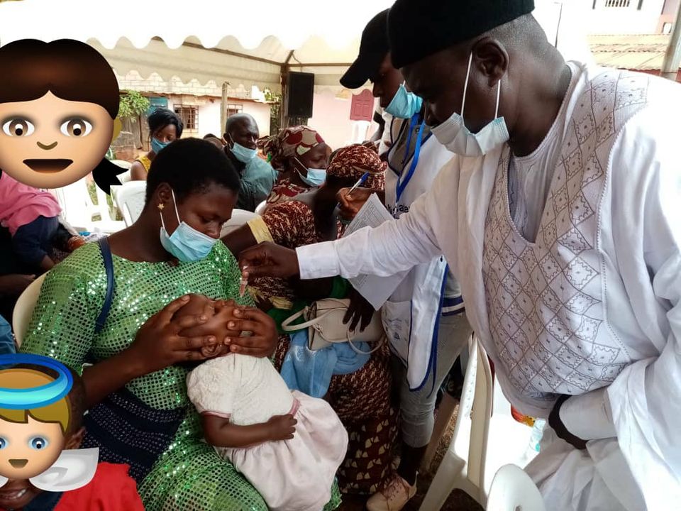 Lancement de la vaccination à Nkolbissong, à la chefferie de Nkol-Afeme (Yaoundé)