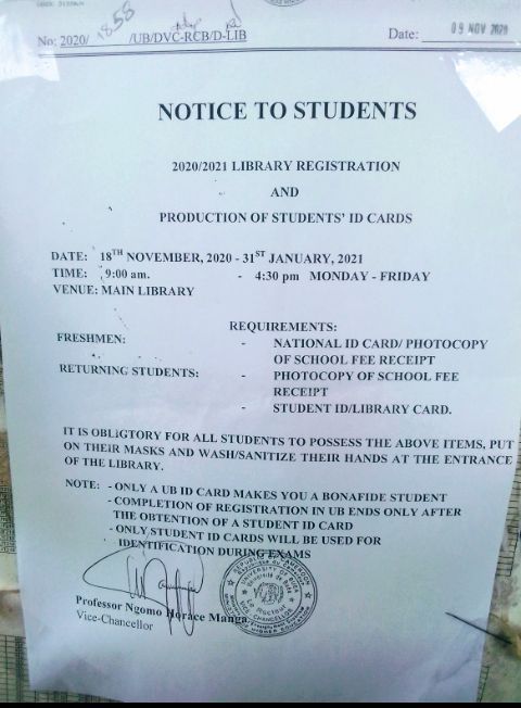 Production of Student Library Card