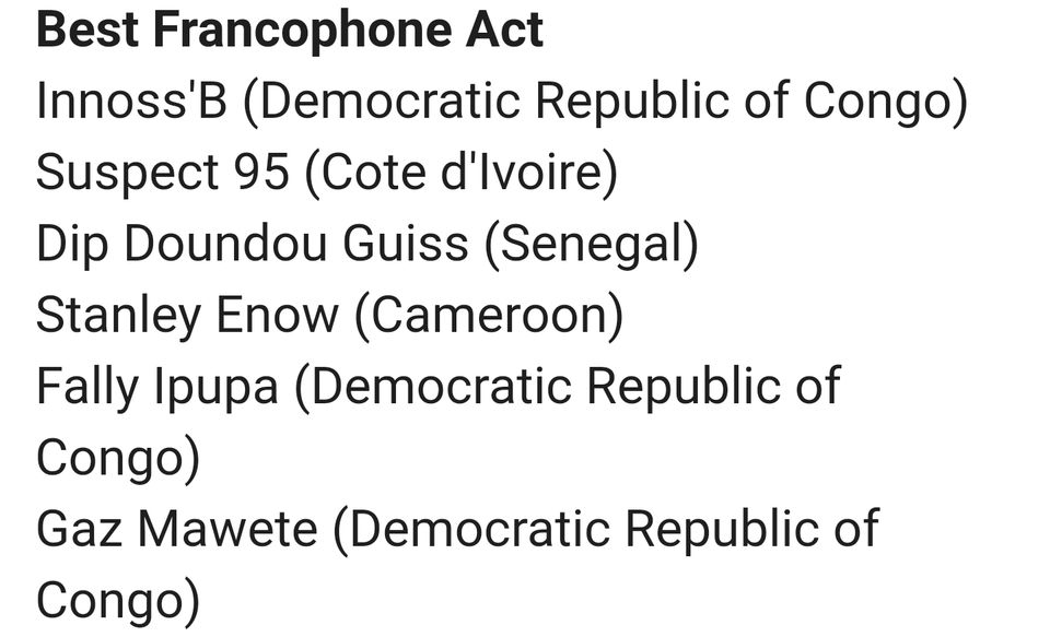Nominees for
