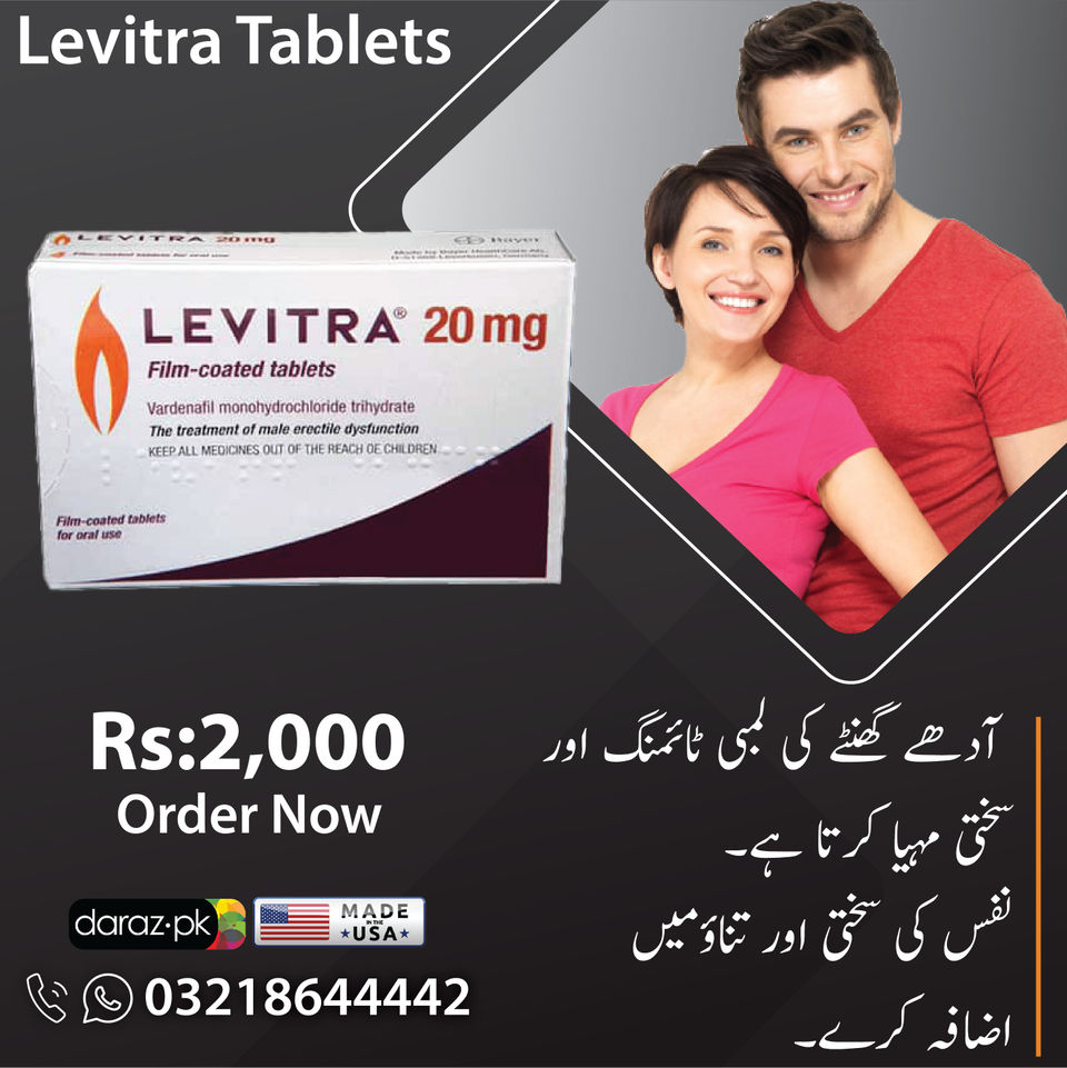 Levitra Tablets in Karachi enhances gore flow
in accordance with specific regions over the physique by enjoyable muscle
tissue current within blood vessel walls. To remedy erectile dysfunction,
utilizes Levitra (impotence). Other use on Levitra no longer included in it
pharmaceutical guide are possible.