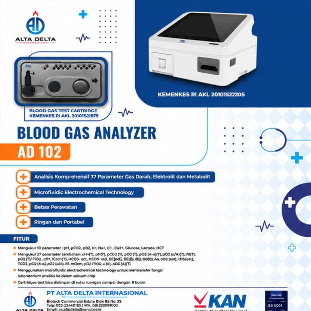 Alta Delta Blood Gas Analyzer — Mockup