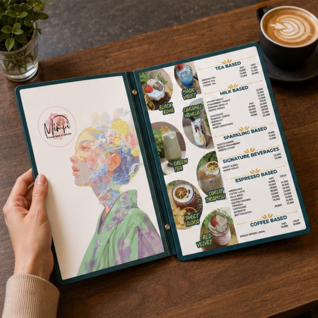 Buku Menu Slow Bar & Cafe — Mockup