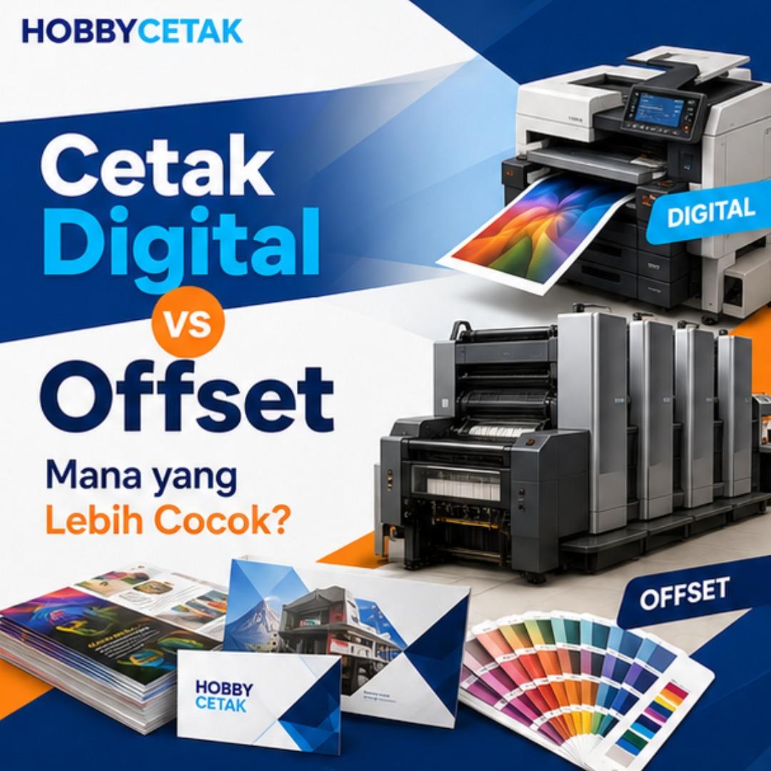 Perbedaan Cetak Digital dan Offset: Mana yang Lebih Cocok?