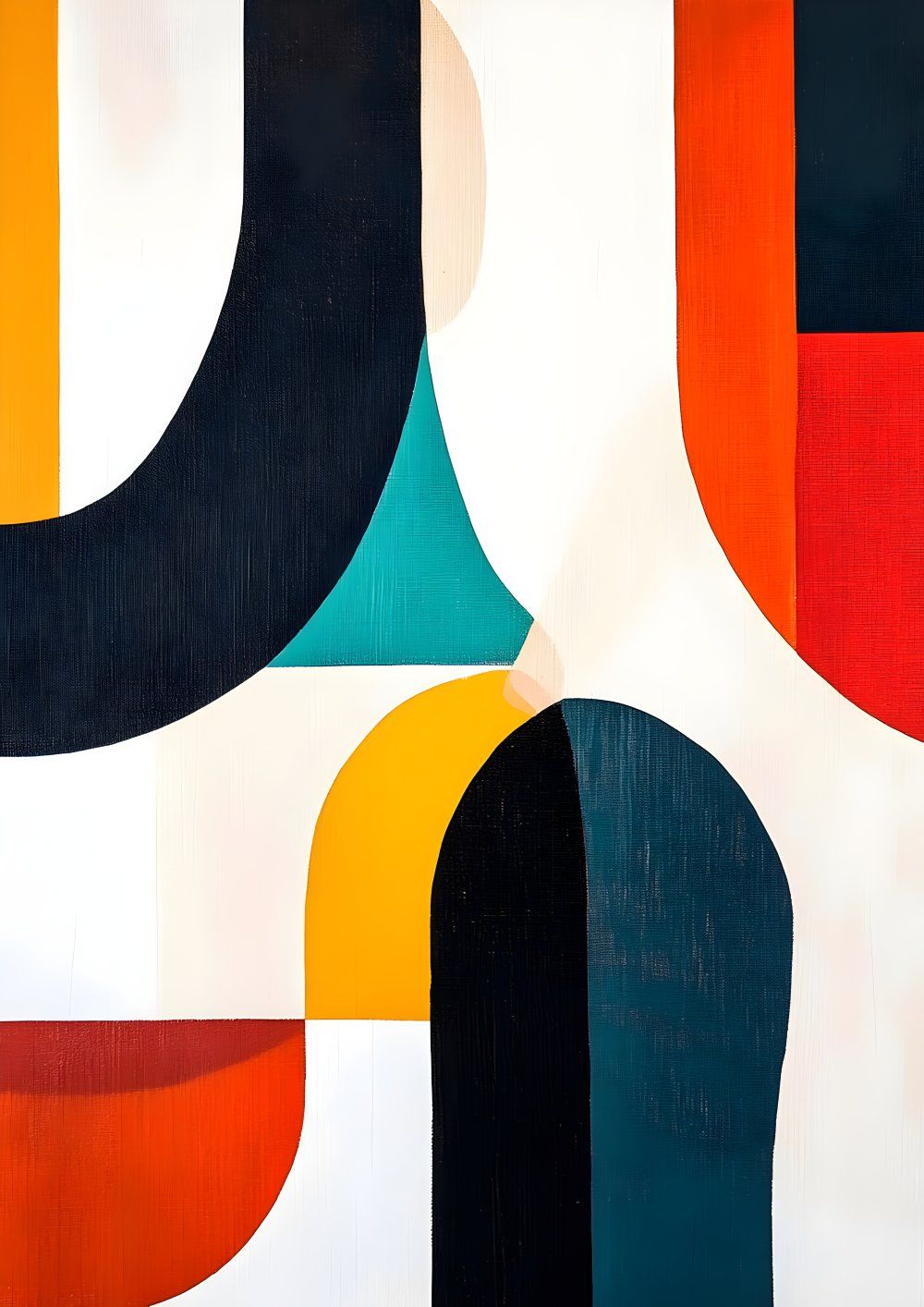 Konten Abstrak Modern dengan Desain Geometris