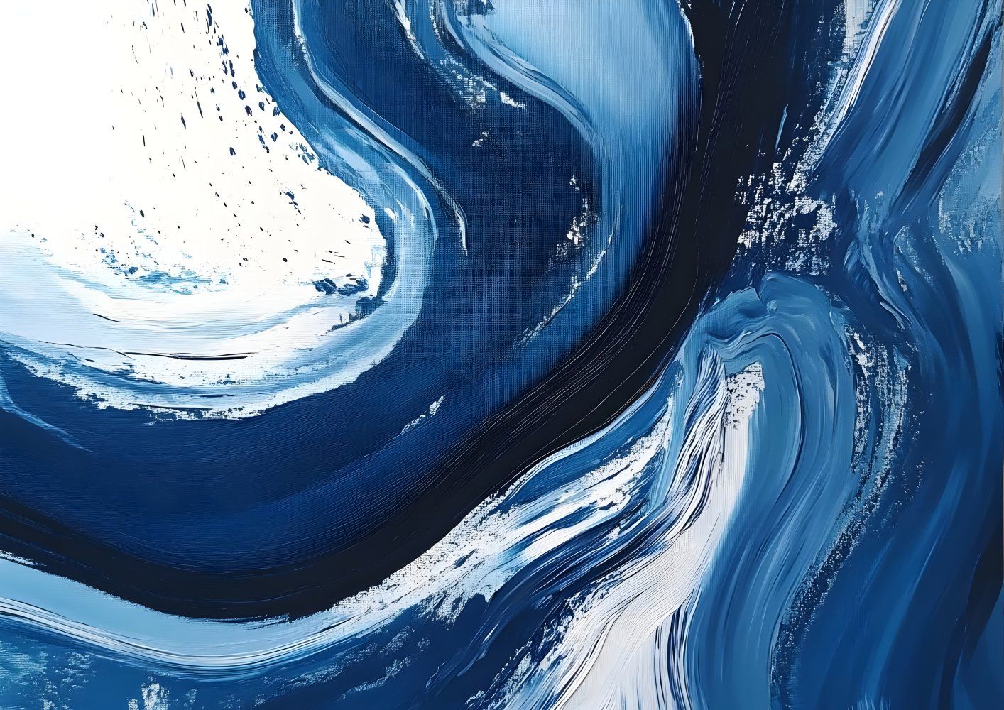 Konten Gelombang Biru Abstrak