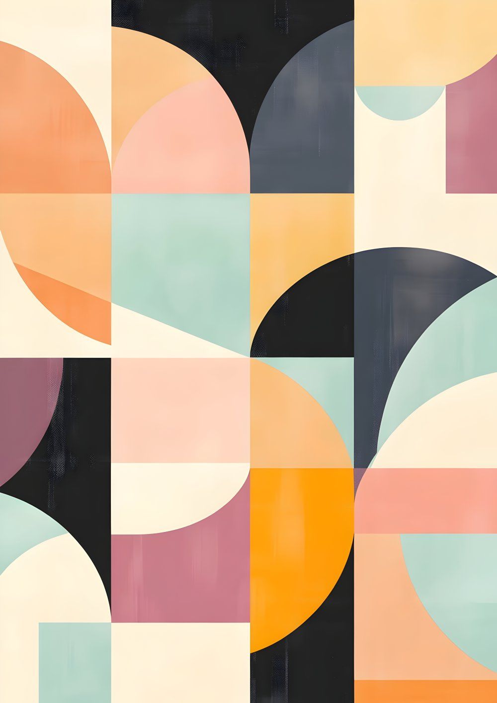 Konten Geometris Abstrak Berwarna