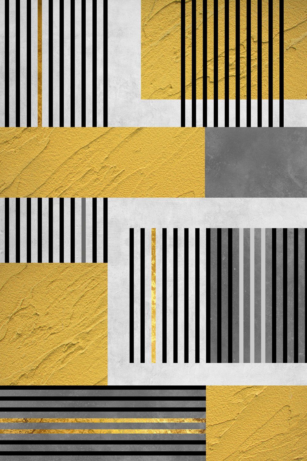 Konten Geometris Hitam Putih