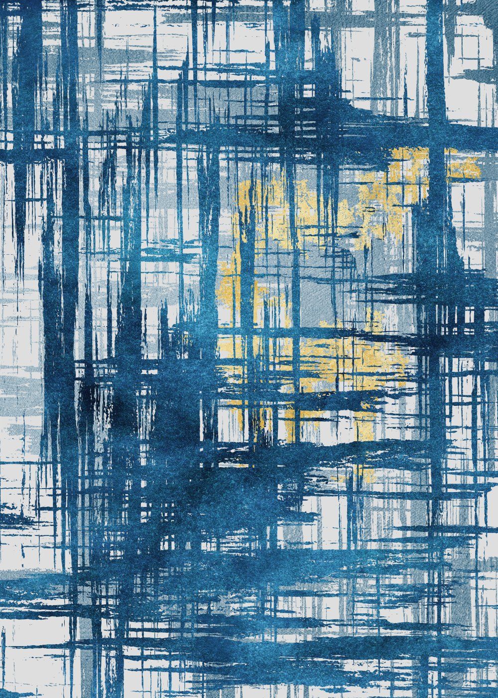 Konten Grid Biru Putih