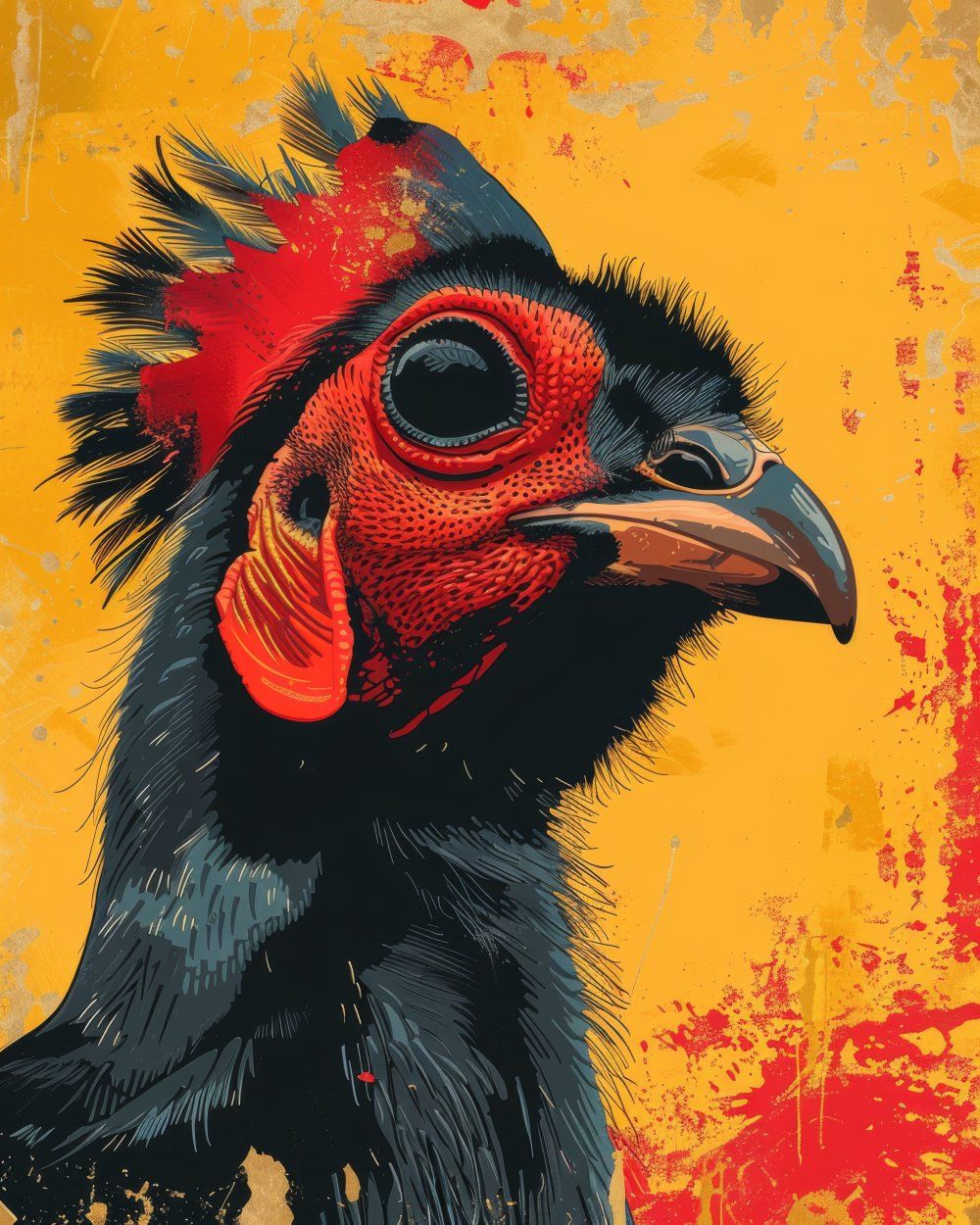 Konten Ketika Ayam Berwarna Merah