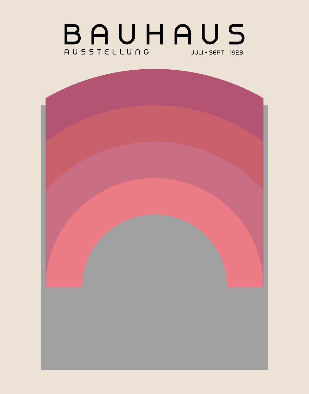 Konten Poster Art Exhibition Bauhaus Collection