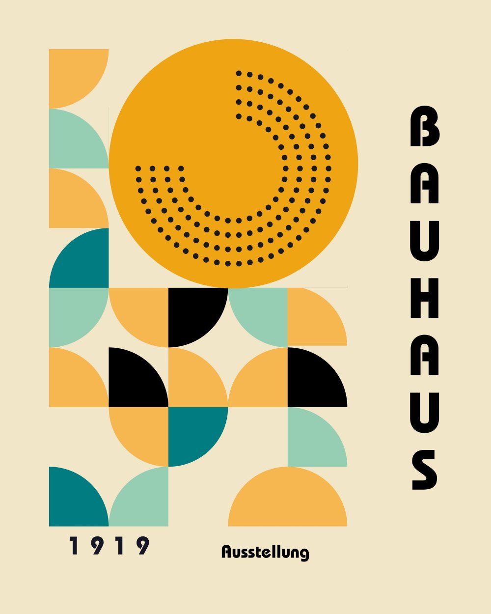 Konten Poster Bauhaus 1919 Austria