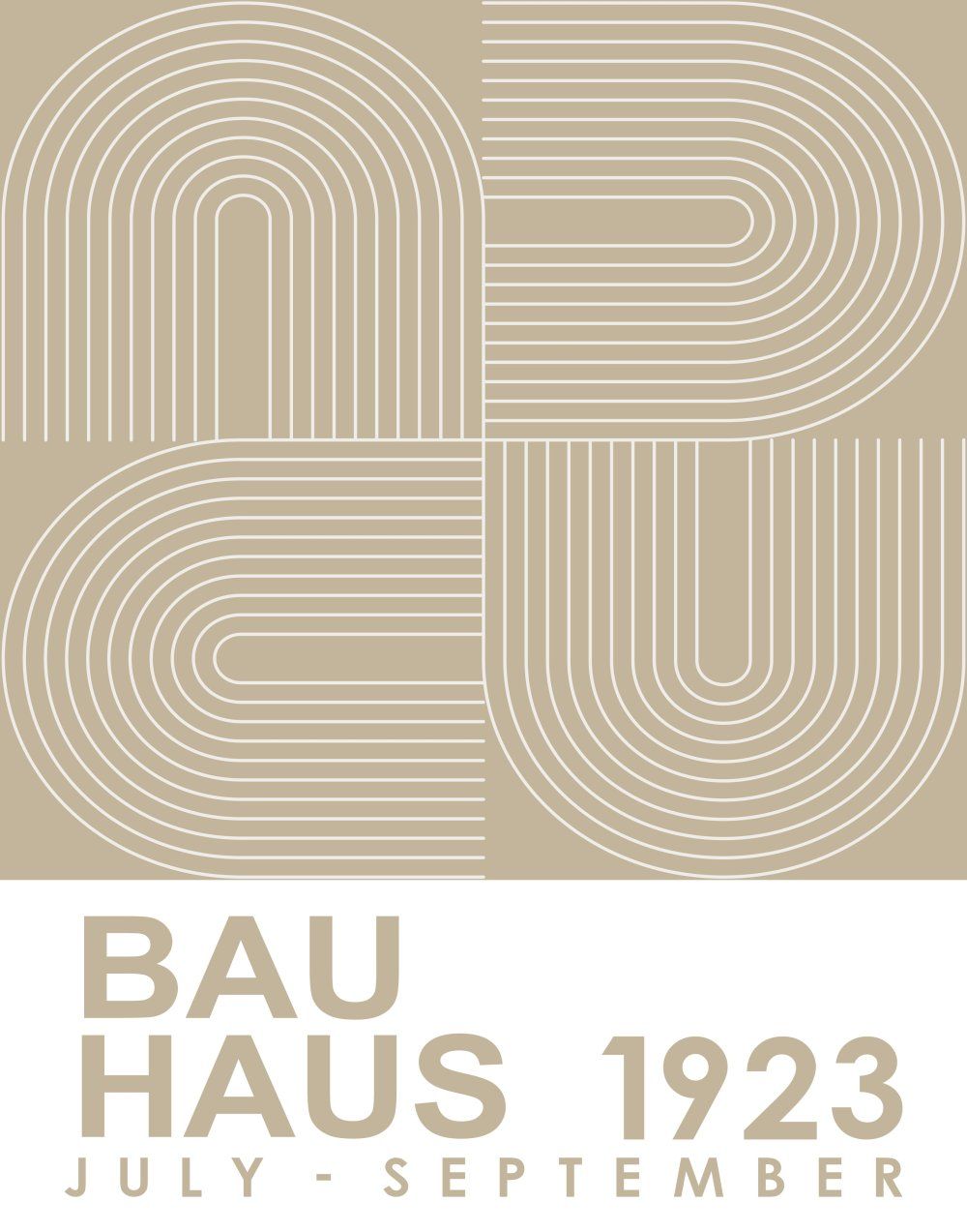 Konten Poster Bauhaus 1923