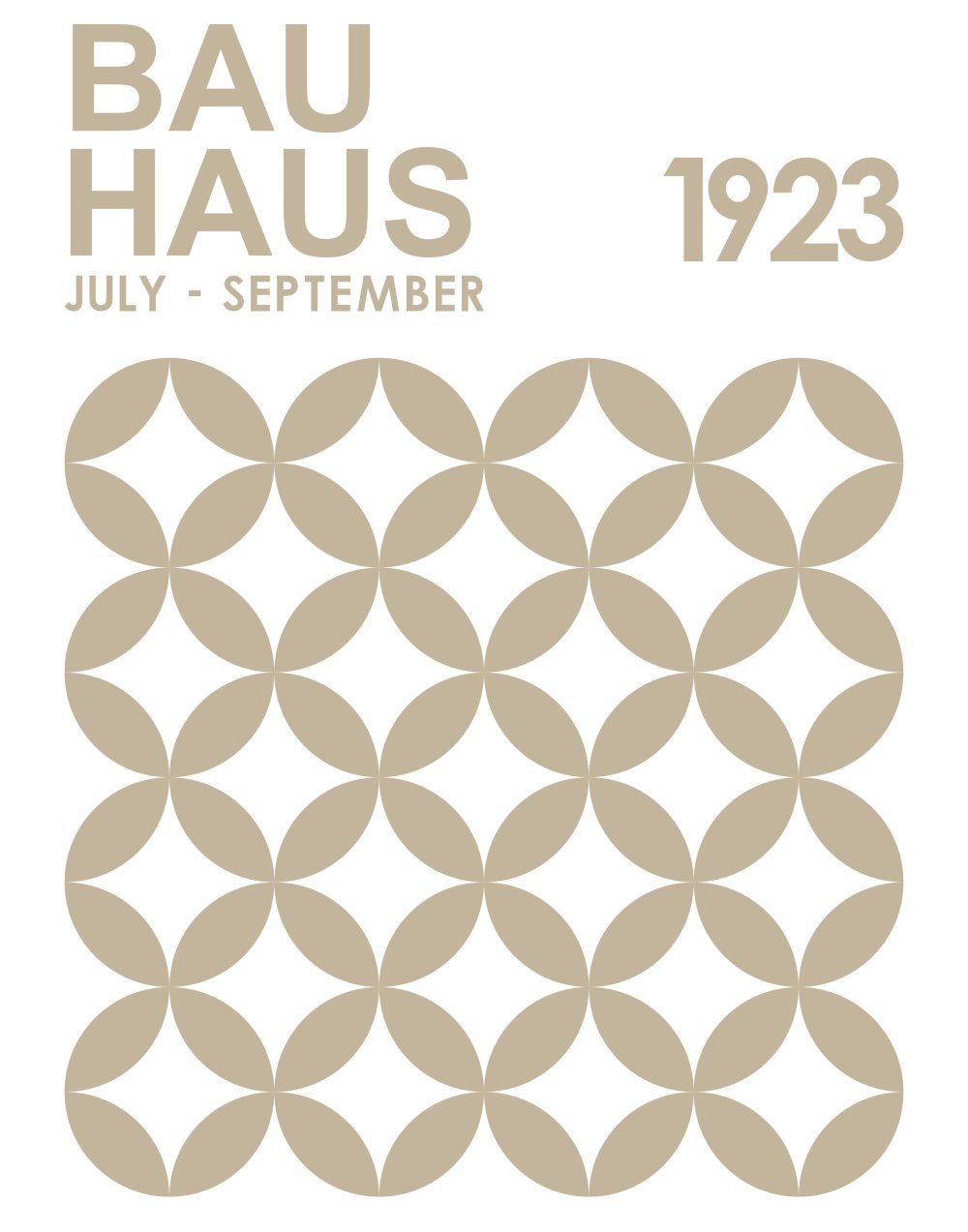 Konten Poster Bauhaus 1923