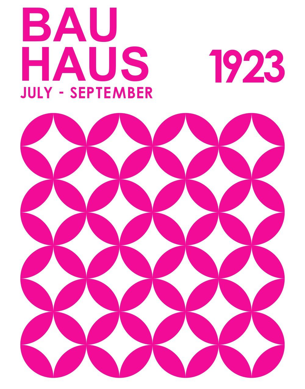 Konten Poster Bauhaus 1923