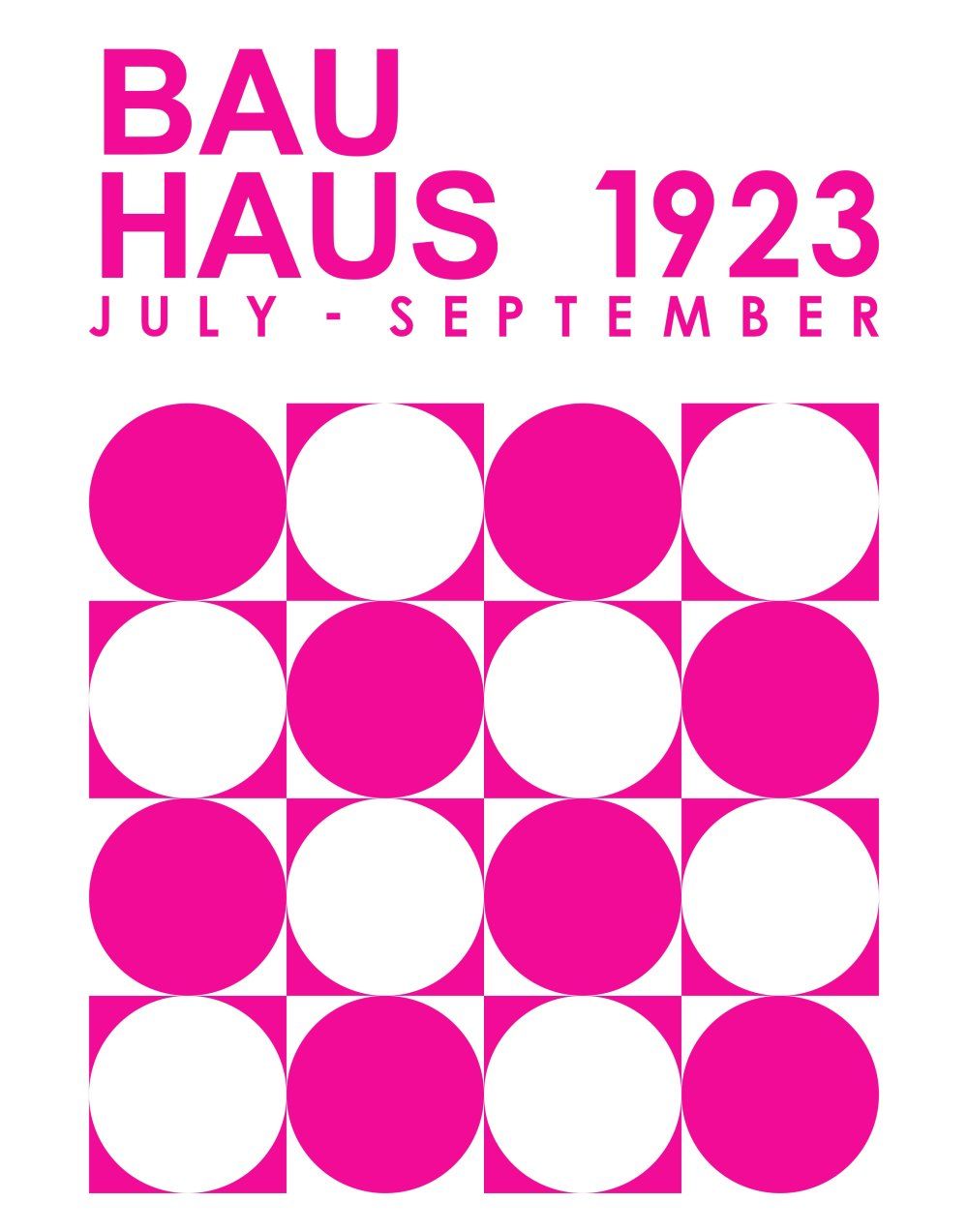 Konten Poster Bauhaus 1923