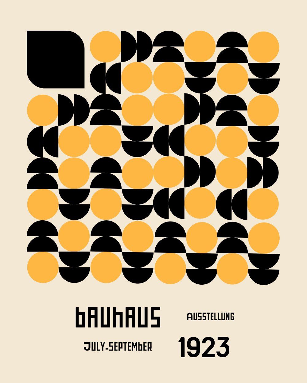 Konten Poster Bauhaus 1923