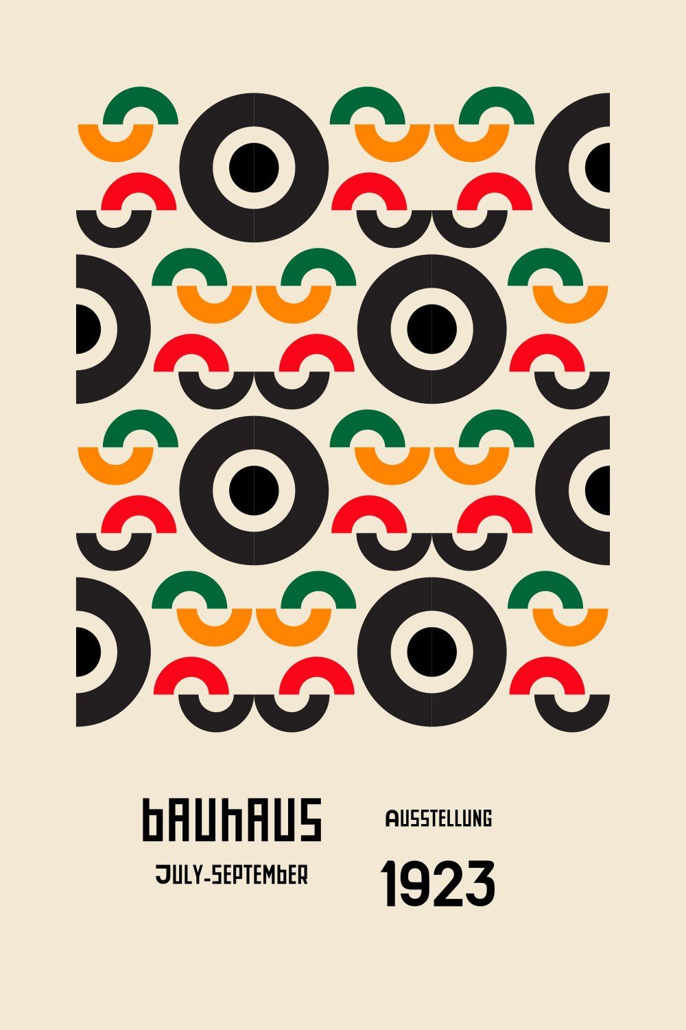 Konten Poster Bauhaus 1923