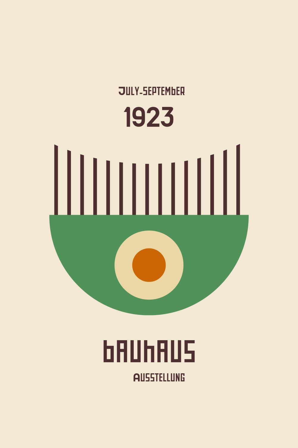 Konten Poster Bauhaus 1923