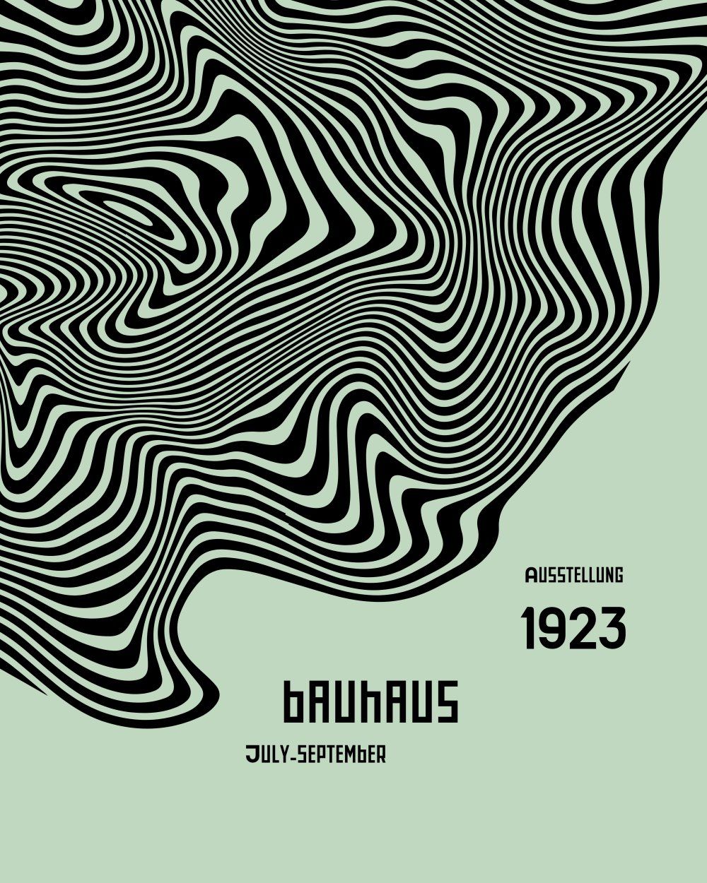 Konten Poster Bauhaus 1923