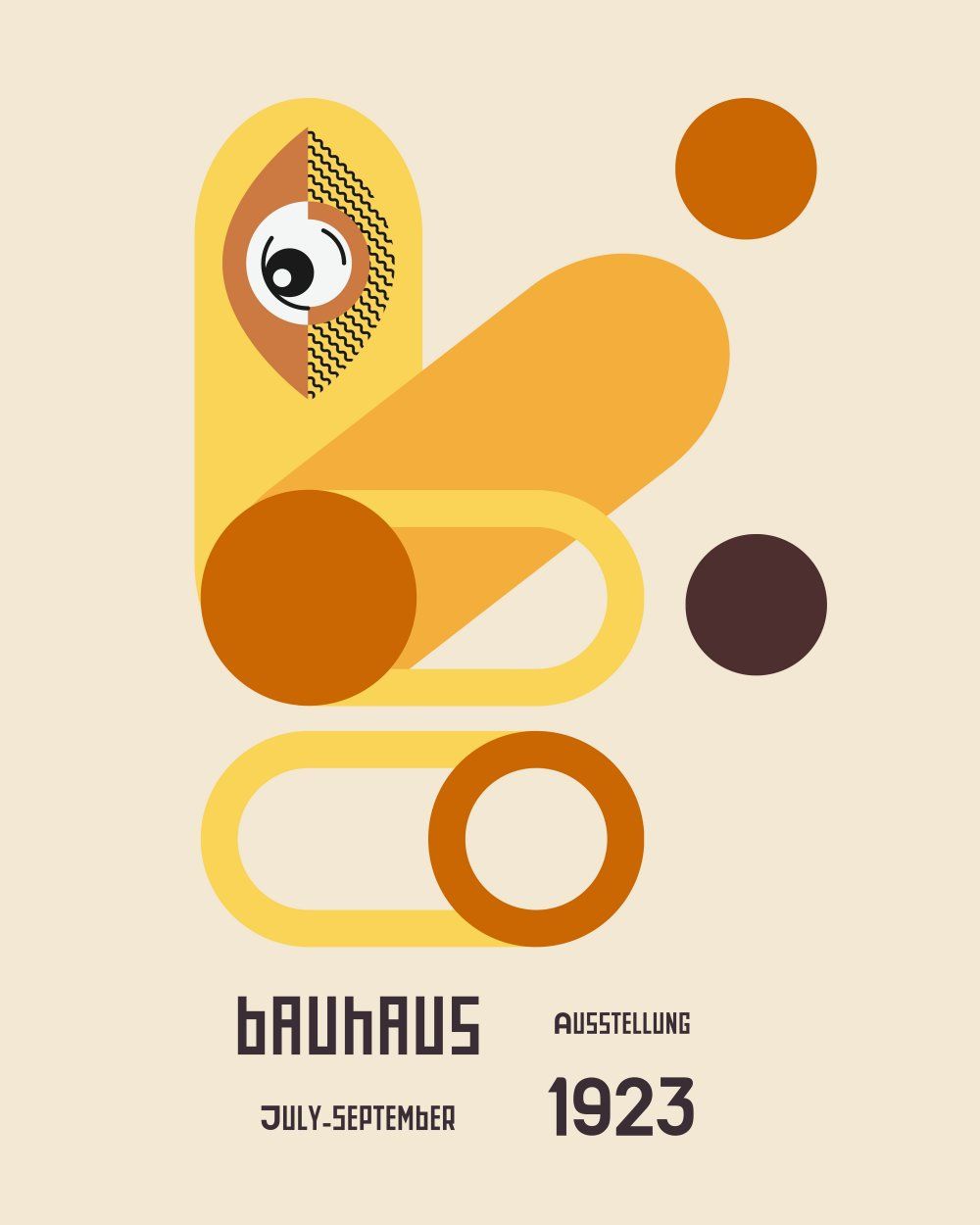 Konten Poster Bauhaus 1923