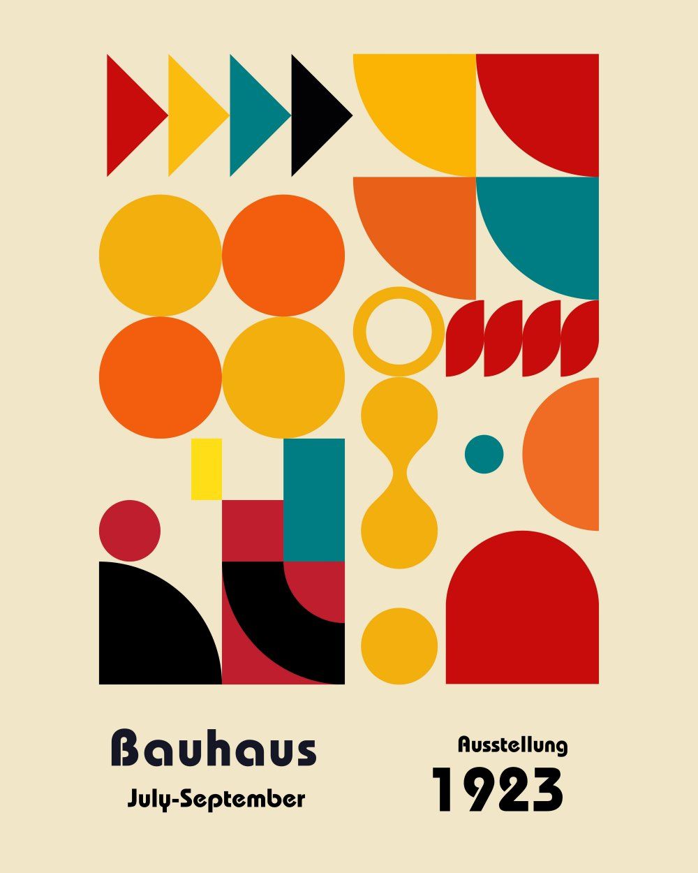 Konten Poster Bauhaus 1923