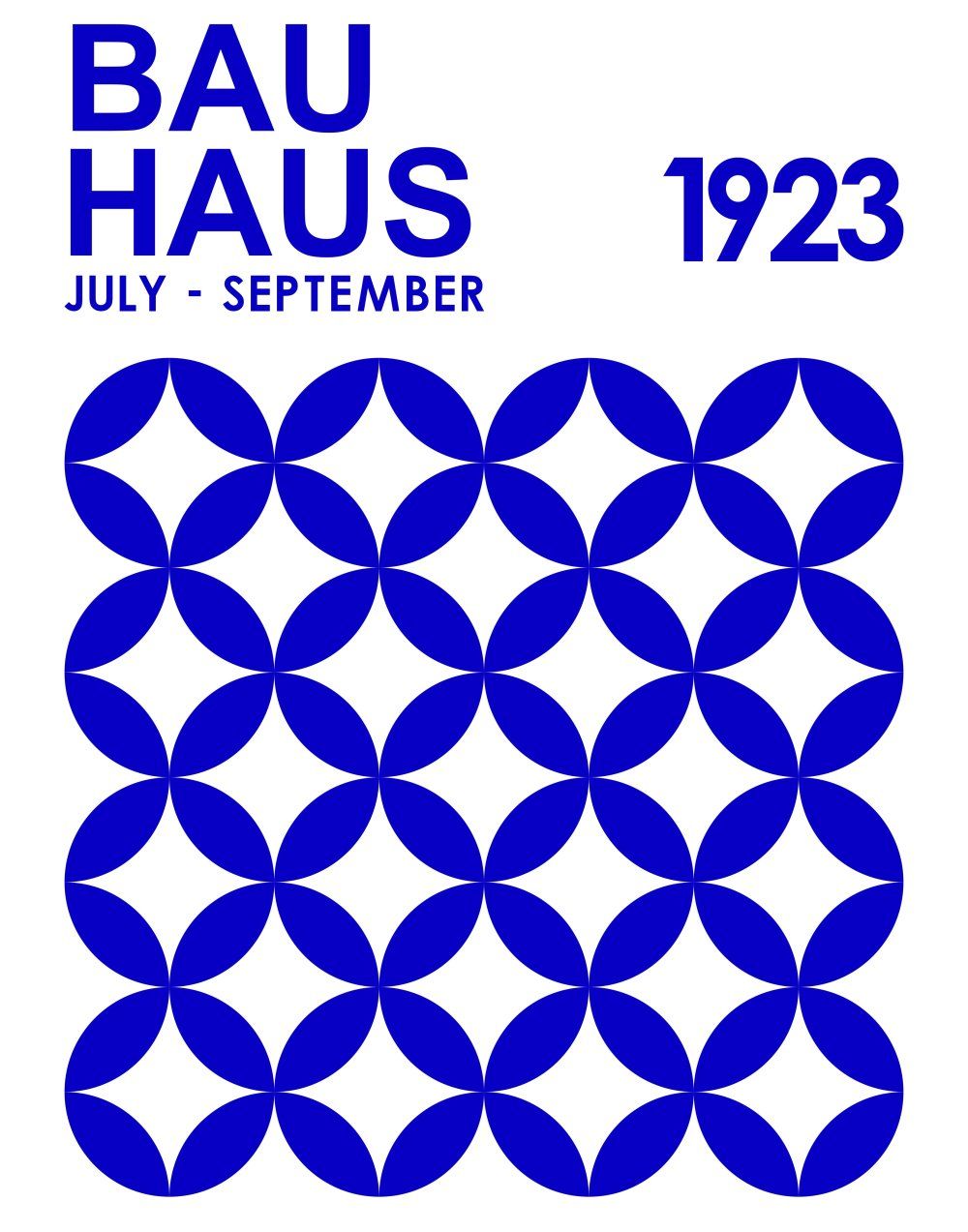 Konten Poster Bauhaus 1923