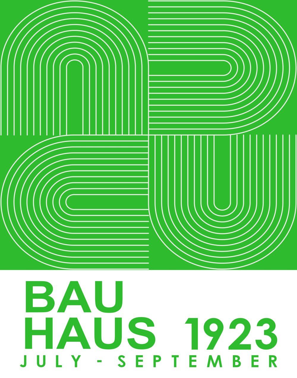 Konten Poster Bauhaus 1923