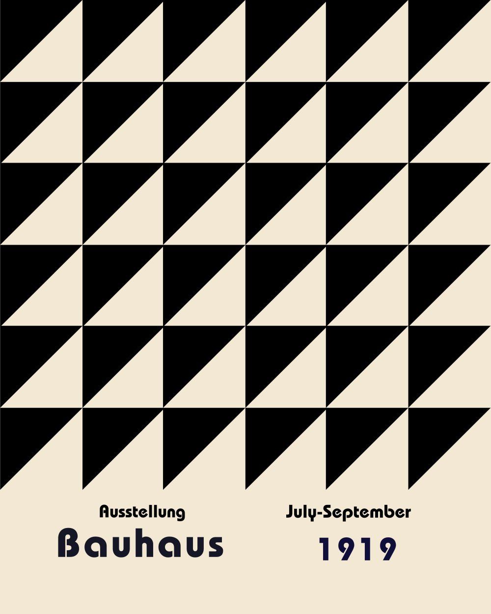 Konten Poster Bauhaus August 1919
