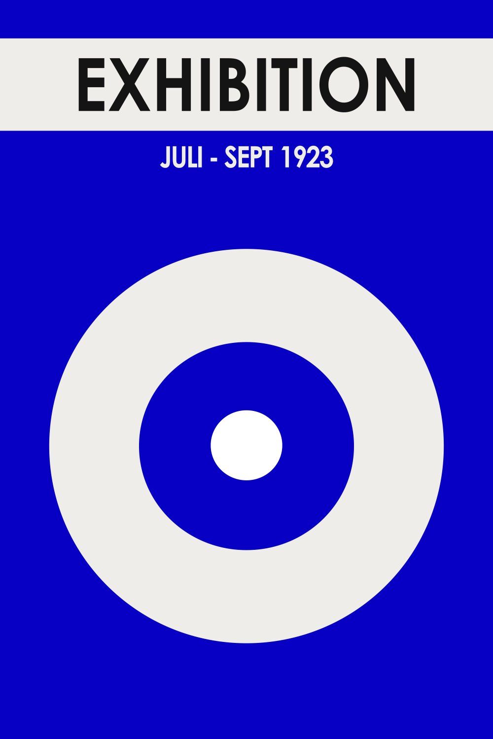 Konten Poster Eksposis Bauhaus, 1923