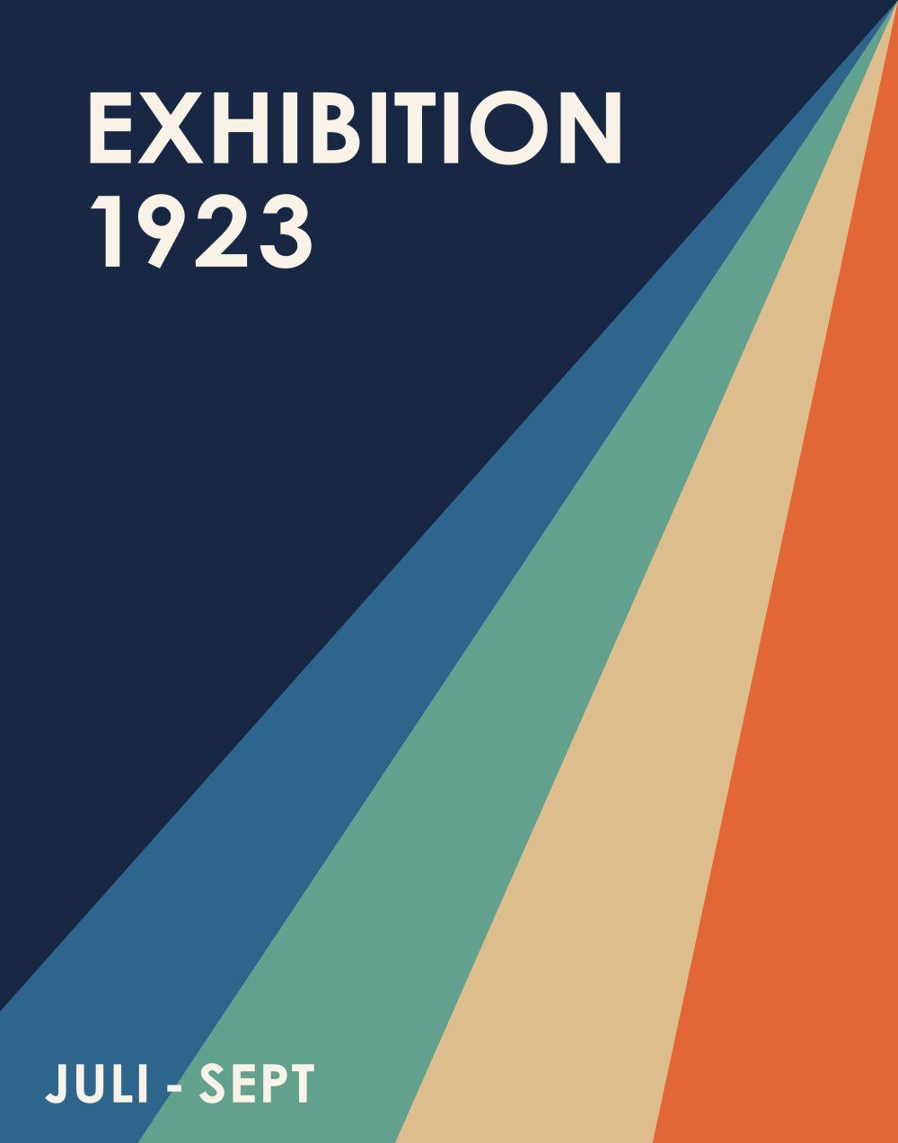 Konten Poster Eksposisi Bauhaus 1923