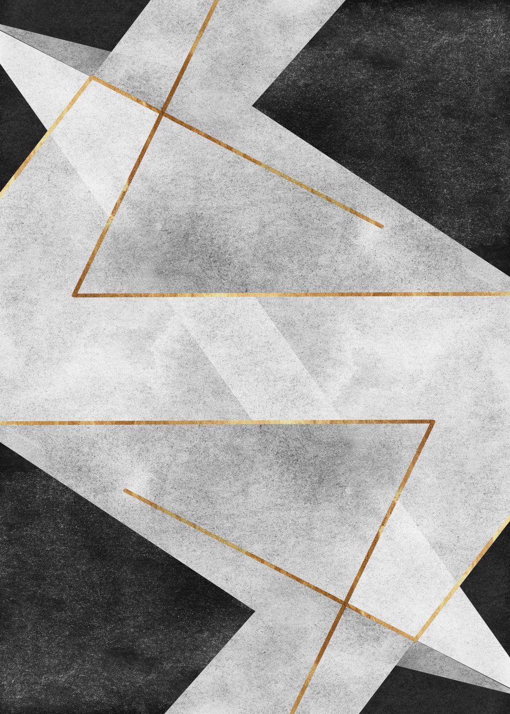 Konten Rug Geometris Hitam Putih