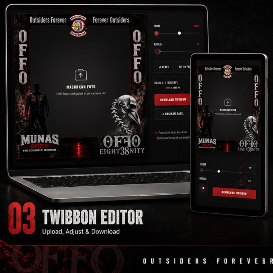 Editor foto website Twibbon MMC Outsiders Indonesia