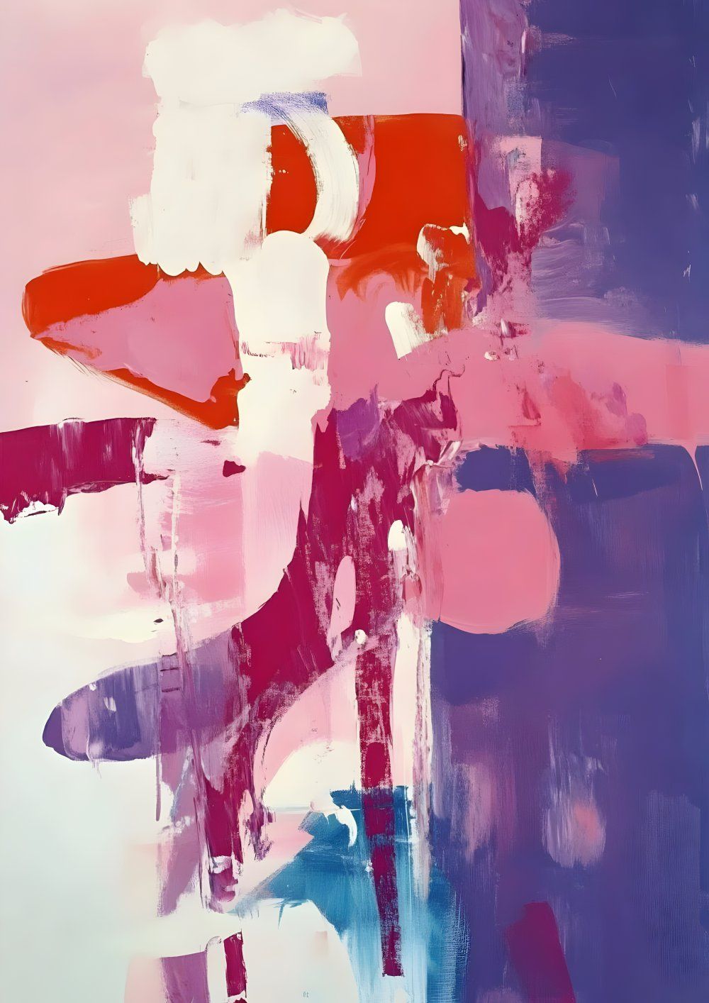 Konten Abstract Pink And Purple Figure