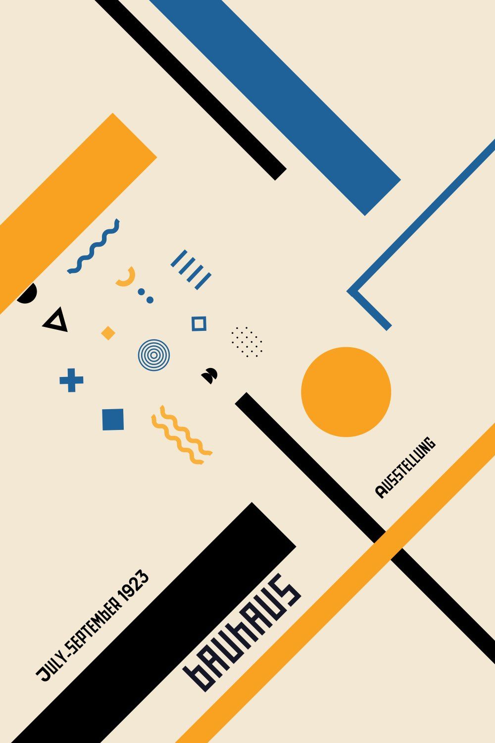 Konten Abstrak dengan Geometri dan Garis-Garis