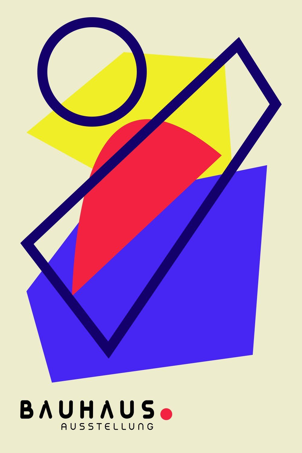 Konten Abstrak dengan Warna-Warna Geometris